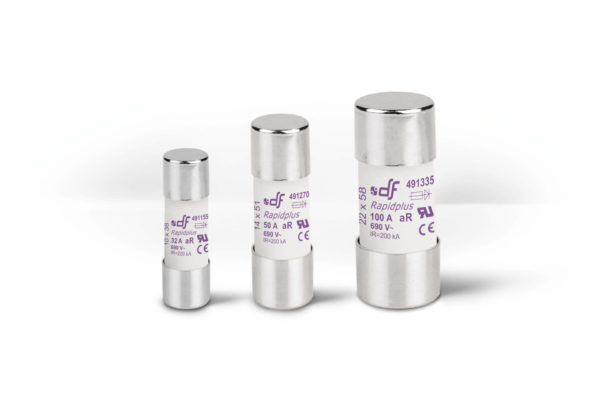 aR Cylindrical fuse links for semiconductors - DF Electric | Industrial ...