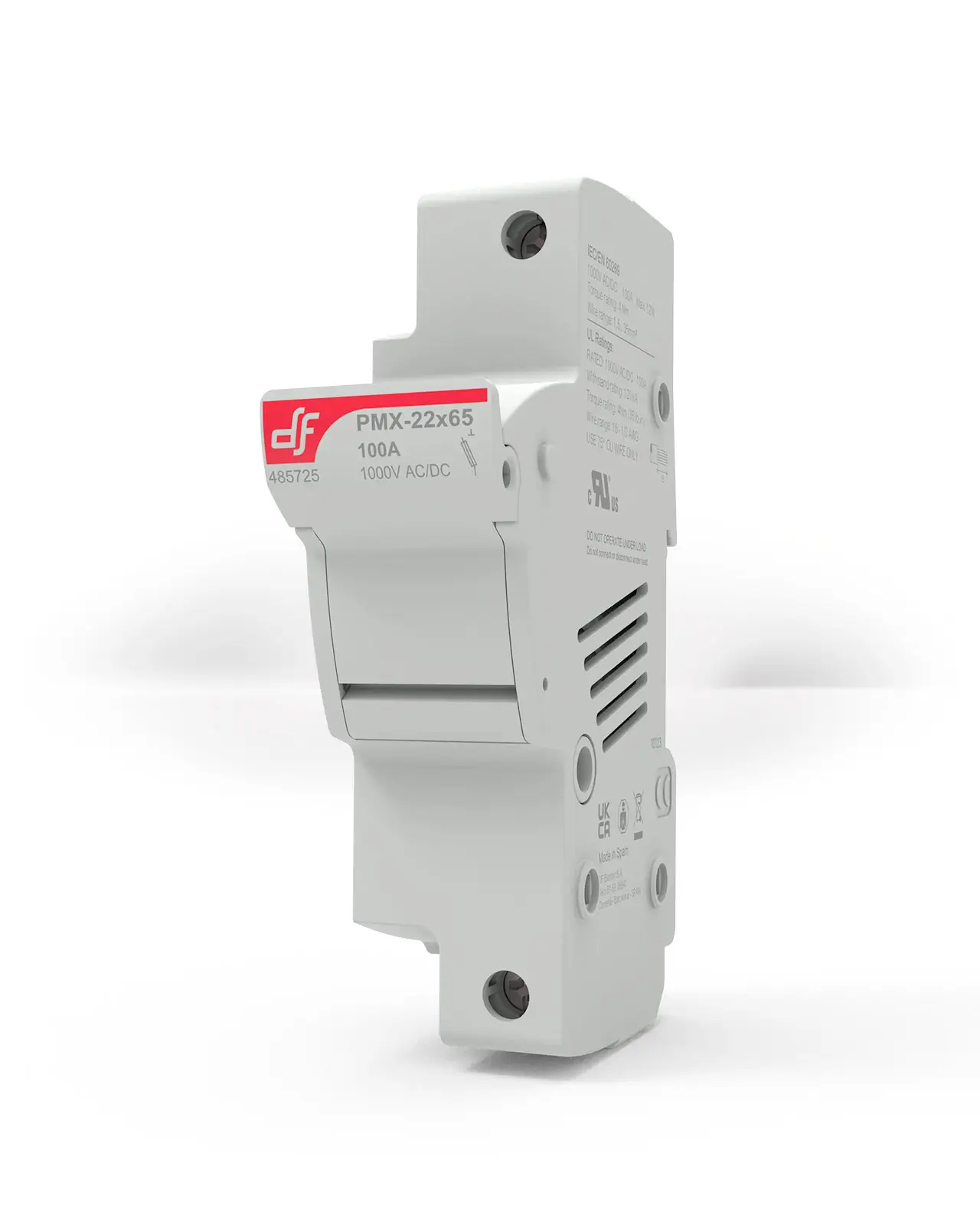 22x65 PMX fuse holder 1000V AC/DC - DF Electric | Industrial